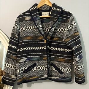 Vintage Two Twenty Aztec Thick Knit Blazer